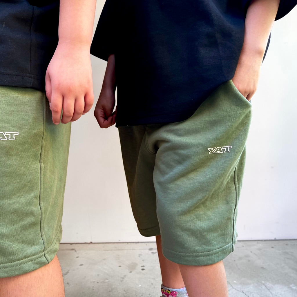 Relaxed fit drawstring shorts