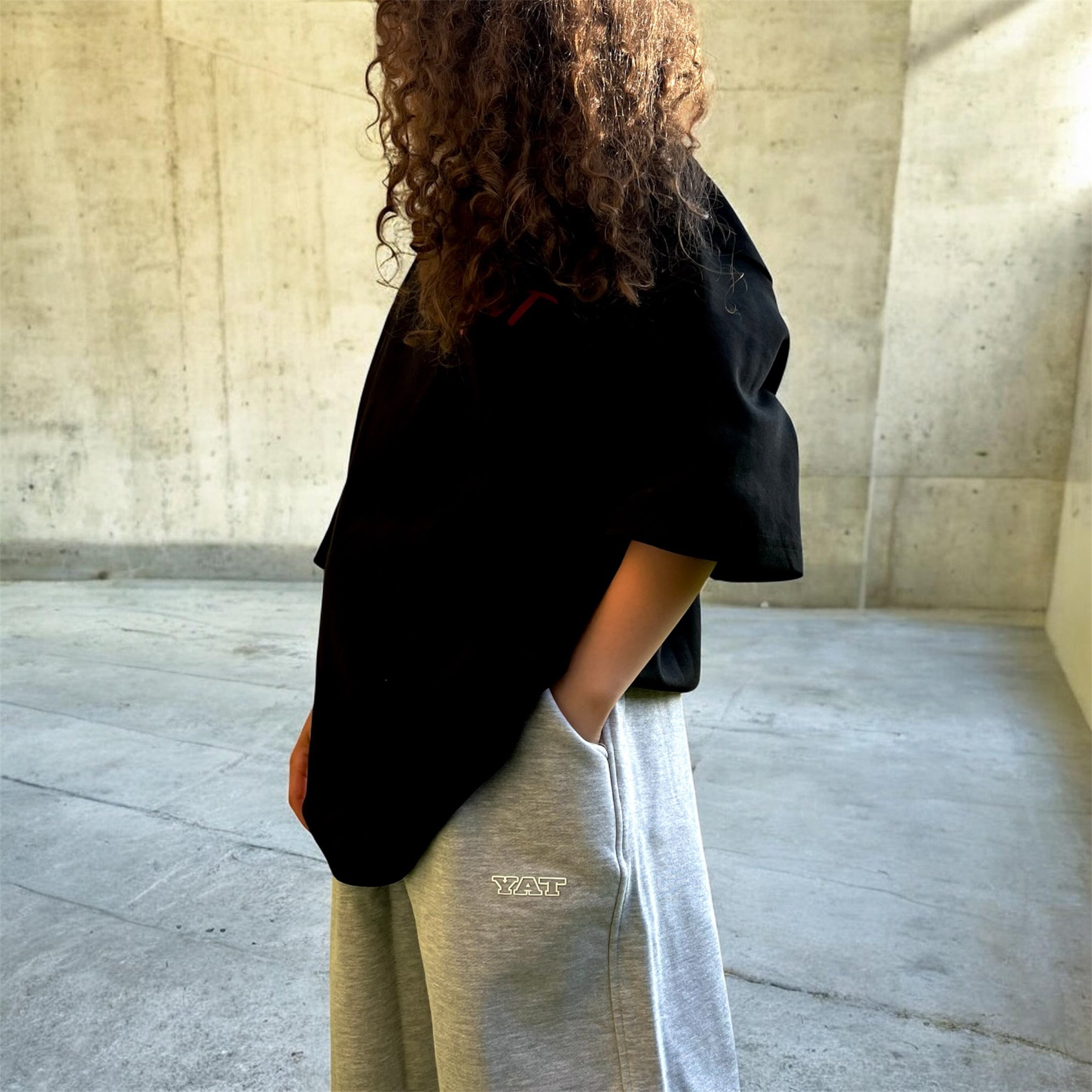 Relaxed fit drawstring shorts