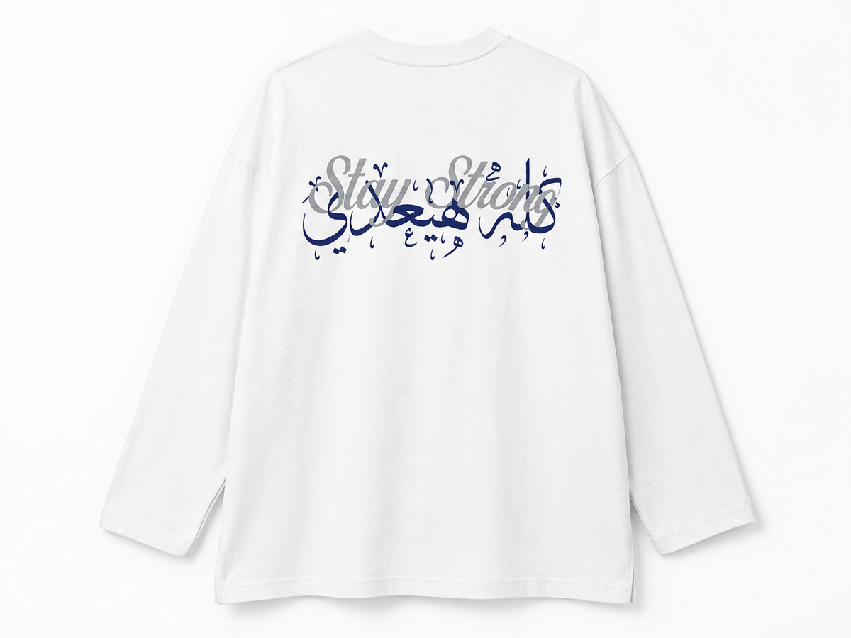 Stay Strong Oversized Long-Sleeve T-Shirt