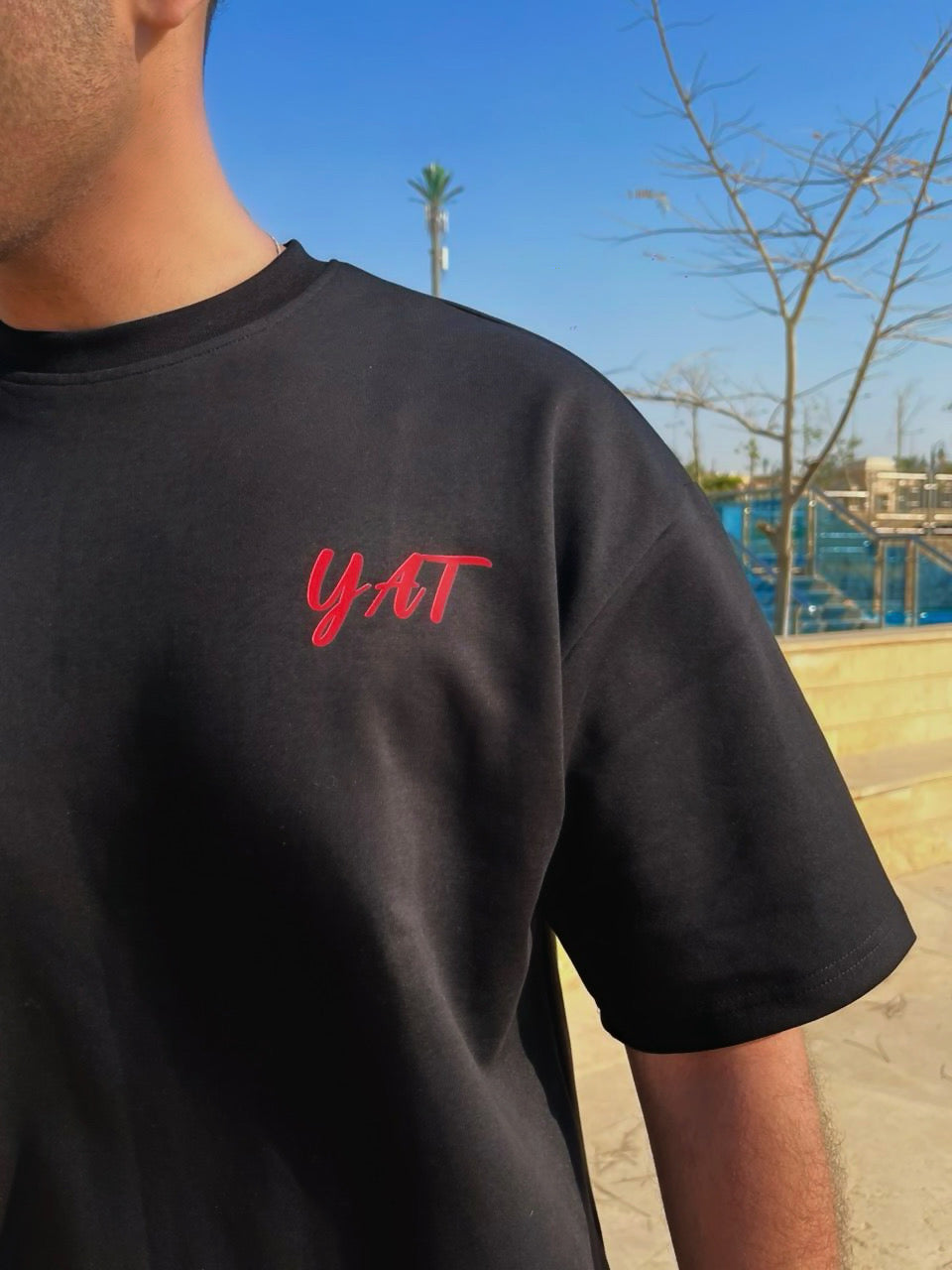 Black “Stay Different” Oversized T-shirt