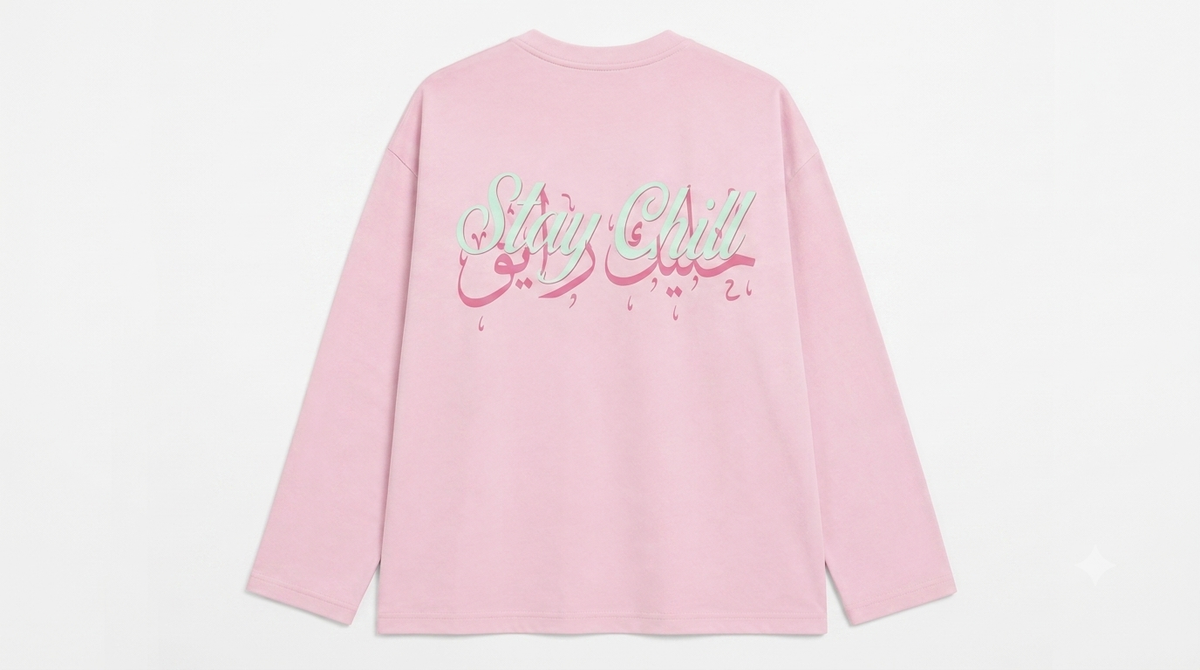 Stay Chill Oversized Long-Sleeve T-Shirt