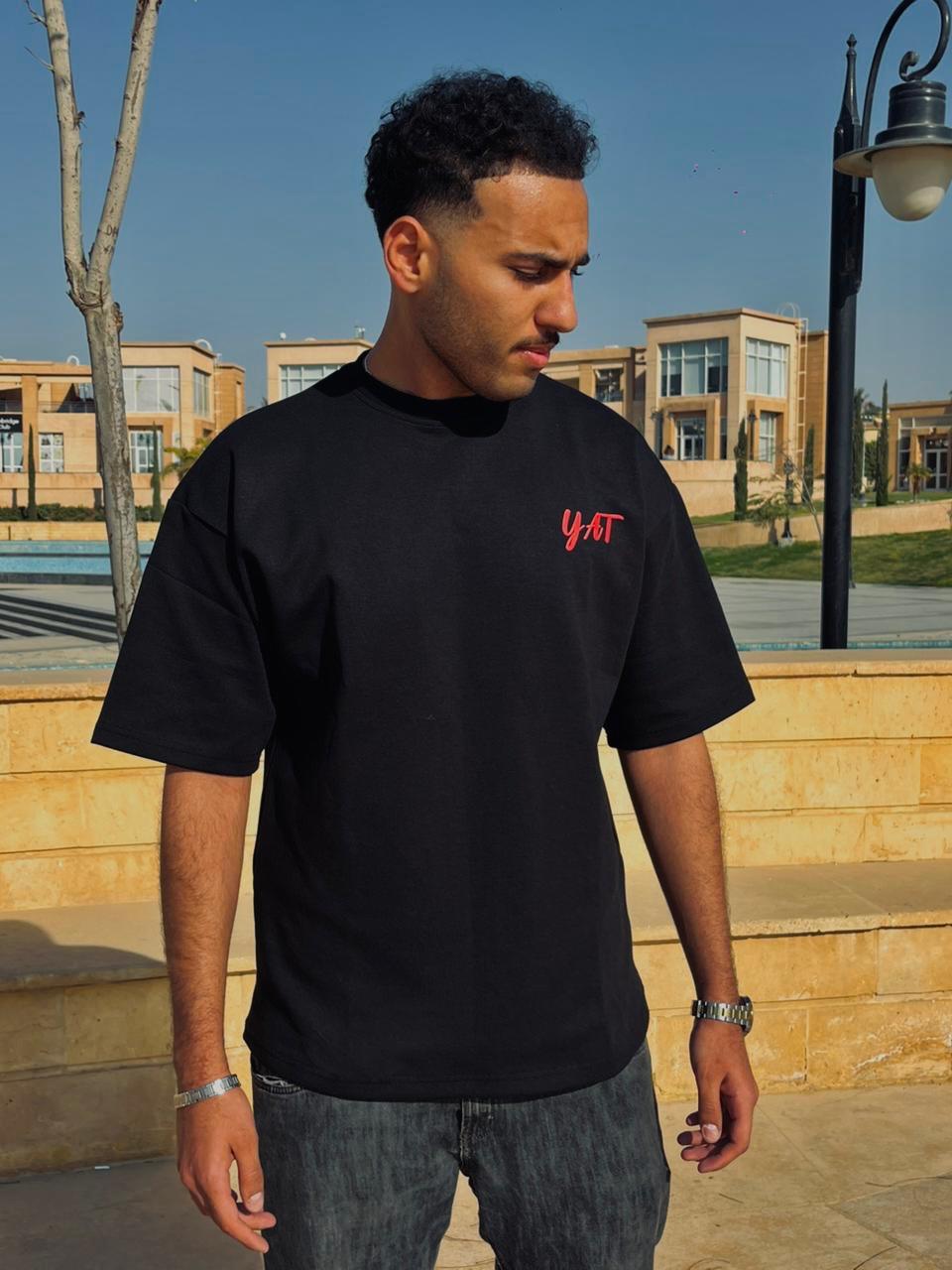 Black “Stay Different” Oversized T-shirt