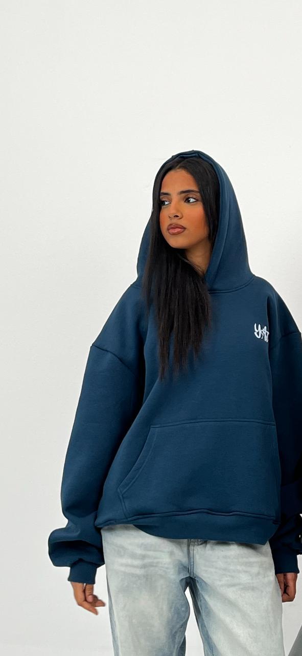 Navy blue hoodie - impact
