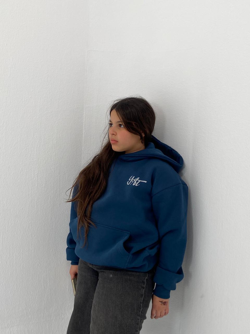 Navy blue hoodie - impact
